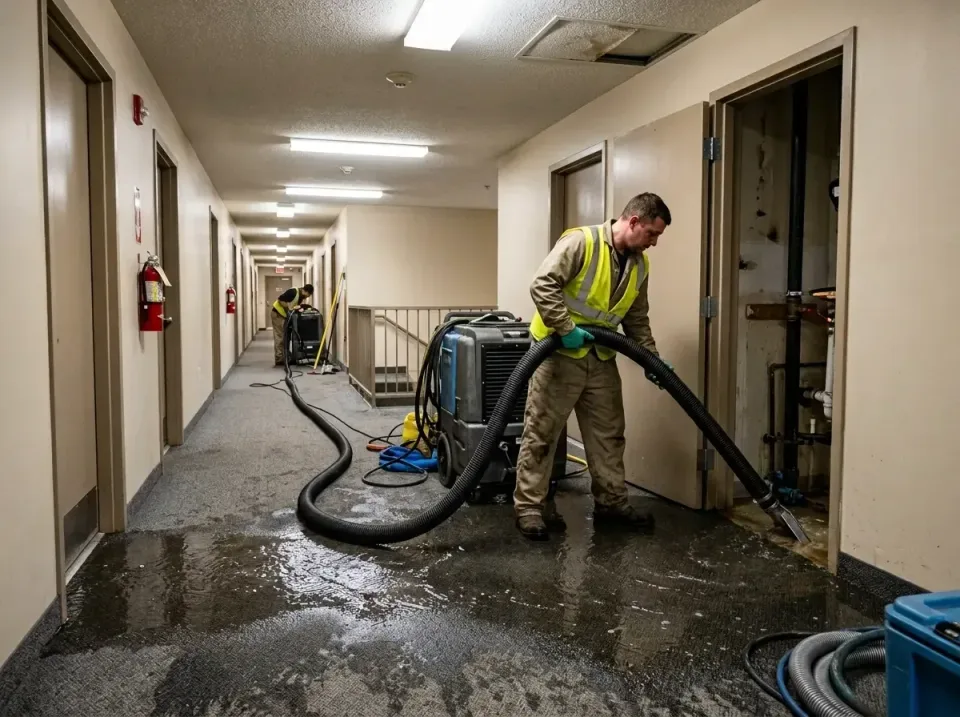 multi-unit-apartment-hallway-f-005 — frequently asked questions, Emergency Burst Pipe Water Extraction & Removal in Pecan Pl…